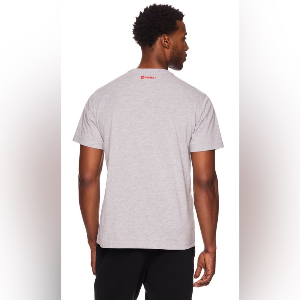 AND1 Men's and Big Men's Active Stenciled Graphic T-Shirt - Picture 4 of 4